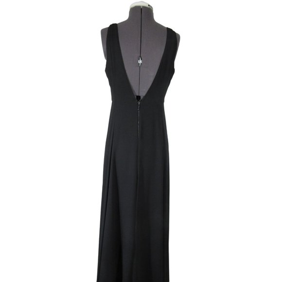 Show Me Your Mumu black chiffon Jenn maxi‎ bridesmaid dress - Picture 2 of 11